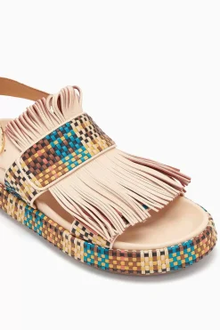 Ulla Johnson Alba Woven Fringe Sport Sandal