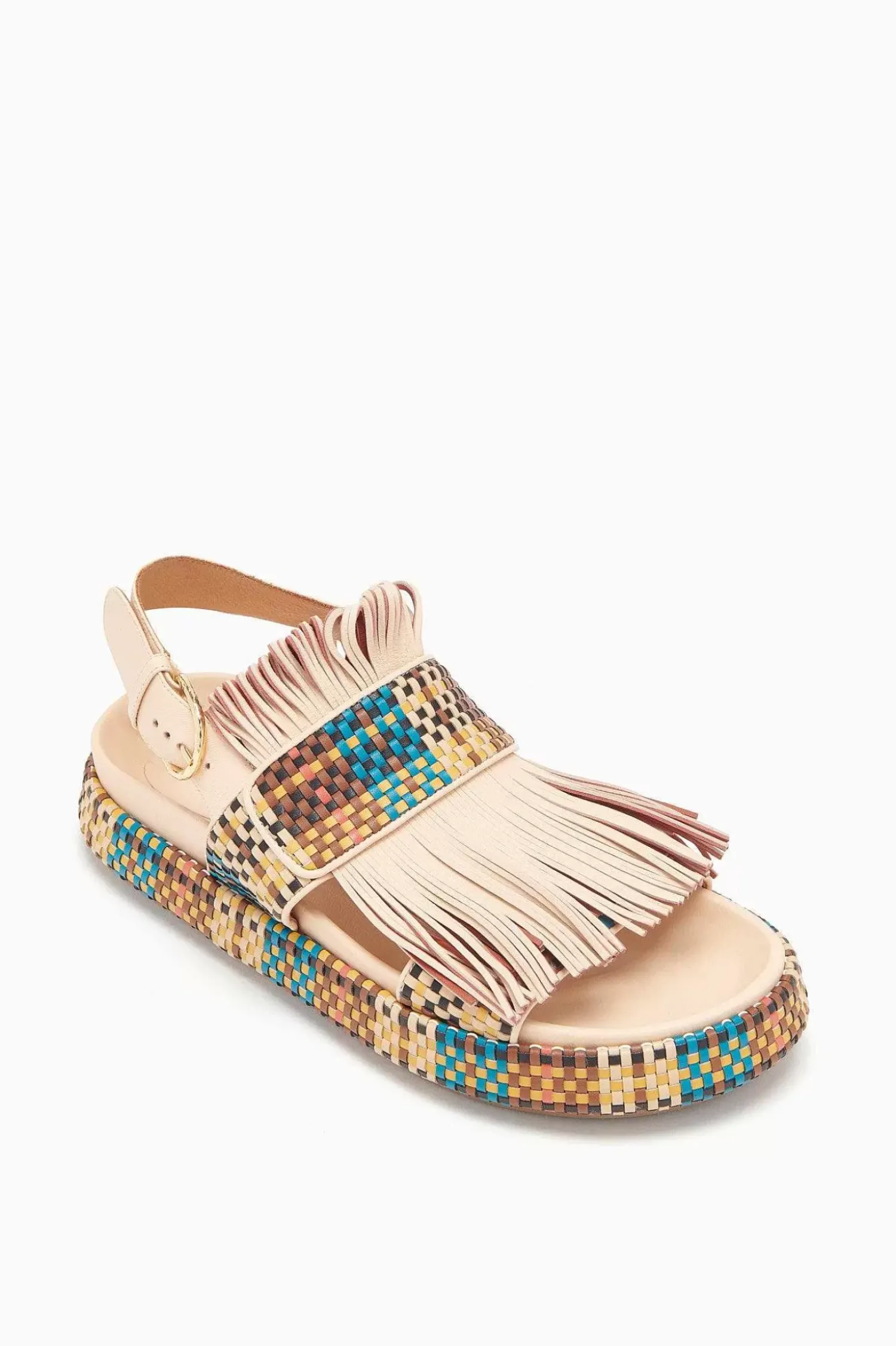 Ulla Johnson Alba Woven Fringe Sport Sandal