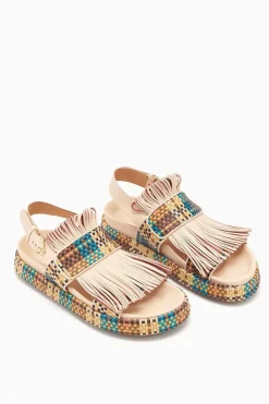 Ulla Johnson Alba Woven Fringe Sport Sandal