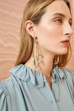 Ulla Johnson Beaded Lysekrone Oredobber