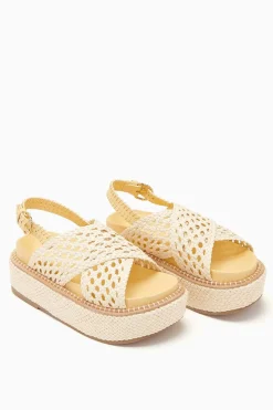 Ulla Johnson Gili Woven Leather Flatform