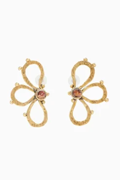 Ulla Johnson Hammer Chain Flower Stud