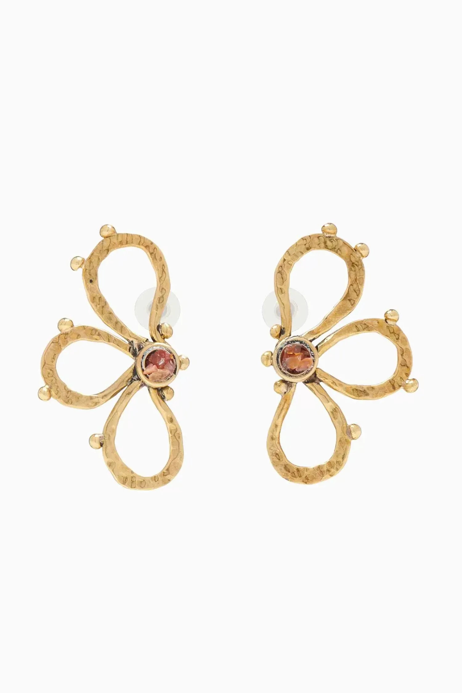 Ulla Johnson Hammer Chain Flower Stud