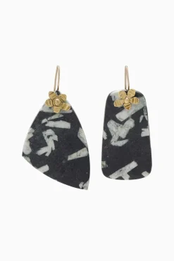 Ulla Johnson Hammered Chain Organic Stone Oredobber