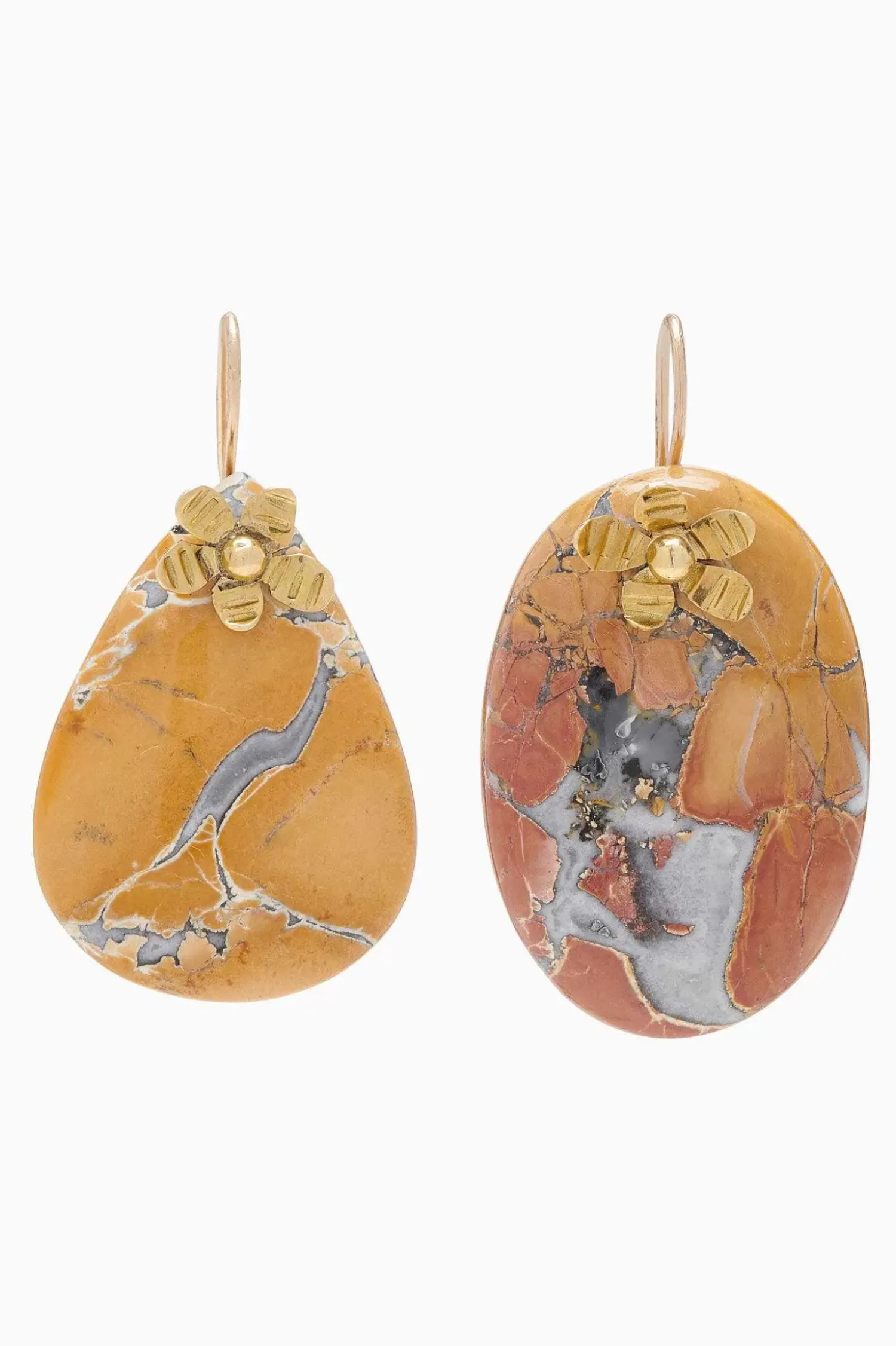 Ulla Johnson Hammered Chain Organic Stone Oredobber