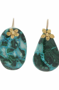 Ulla Johnson Hammered Chain Organic Stone Oredobber