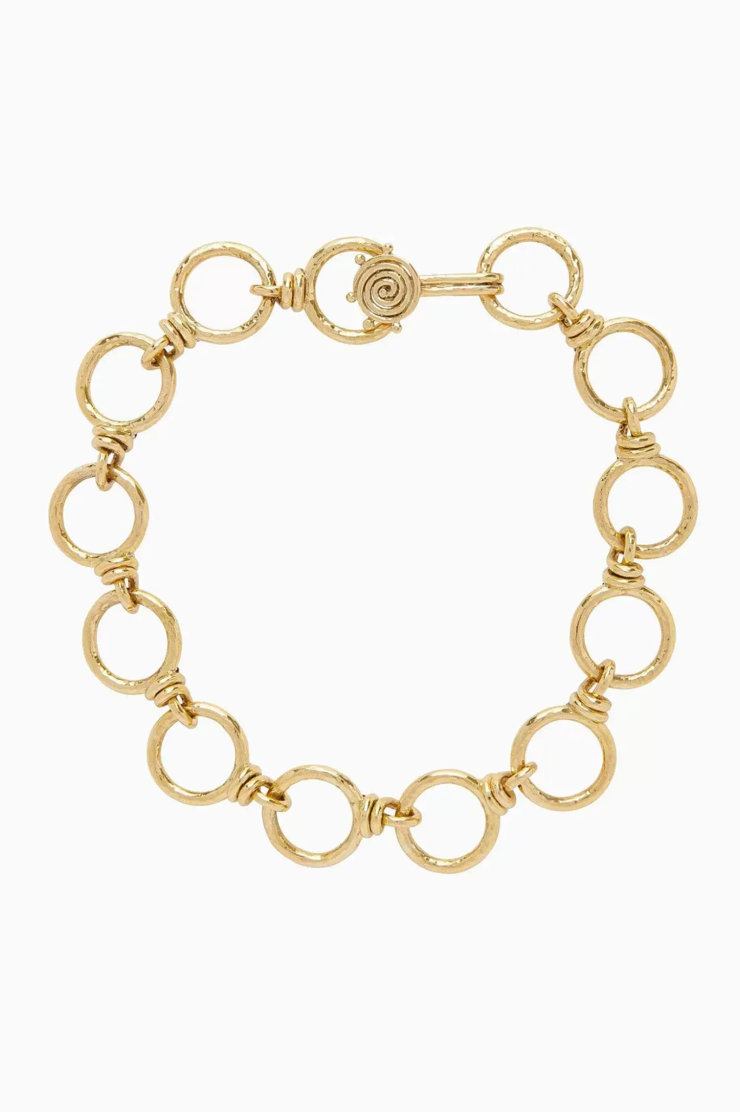 Ulla Johnson Hammered Circle Chain Halskjede