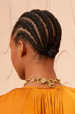 Ulla Johnson Hammered Circle Chain Halskjede