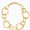 Ulla Johnson Hammered Textured Organic Chain Halskjede