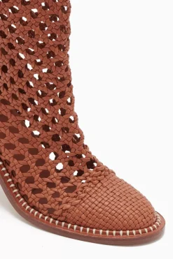 Ulla Johnson Hannah Woven Leather High Heel Boot