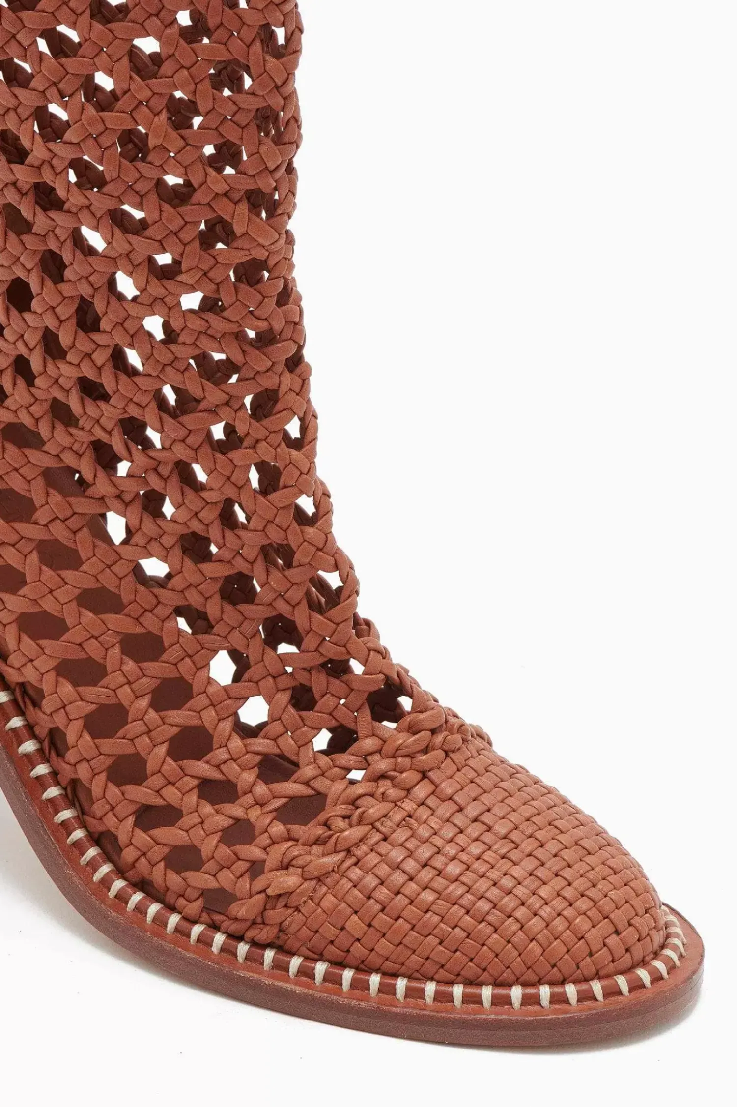 Ulla Johnson Hannah Woven Leather High Heel Boot