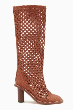 Ulla Johnson Hannah Woven Leather High Heel Boot