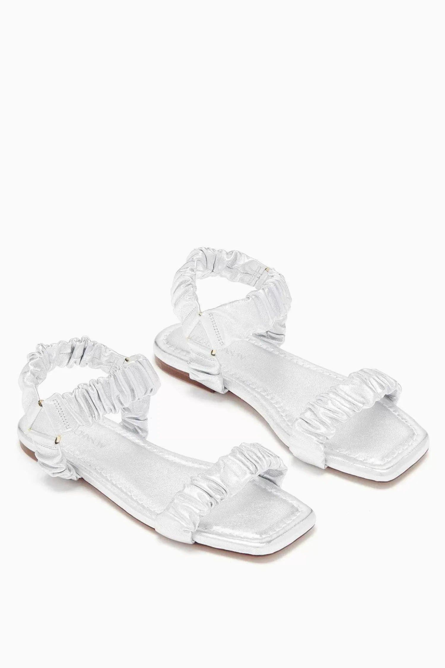 Ulla Johnson Isabella Ruched Flat Sandal