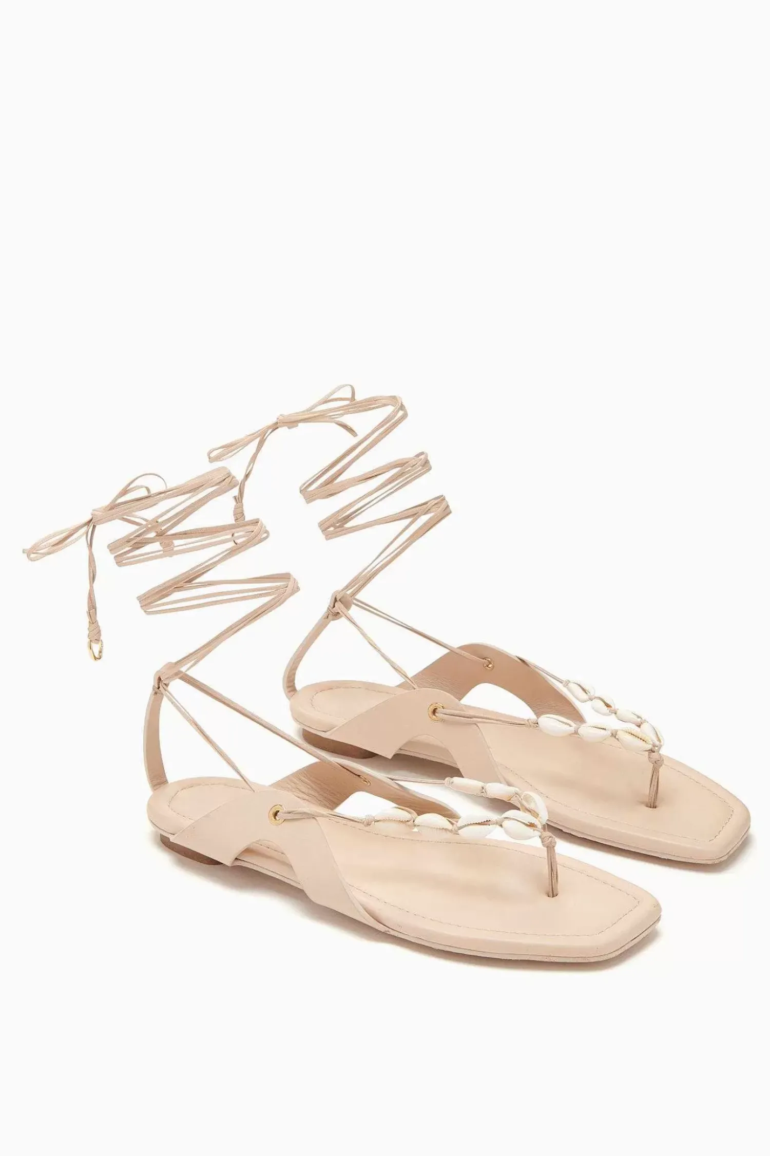 Ulla Johnson Romina Shell Laceup Sandal