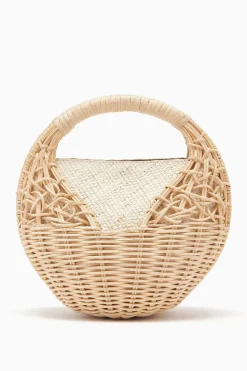 Ulla Johnson Sea Shell Wicker Bag