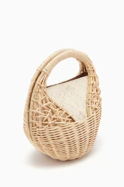Ulla Johnson Sea Shell Wicker Bag