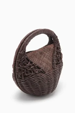 Ulla Johnson Sea Shell Wicker Bag