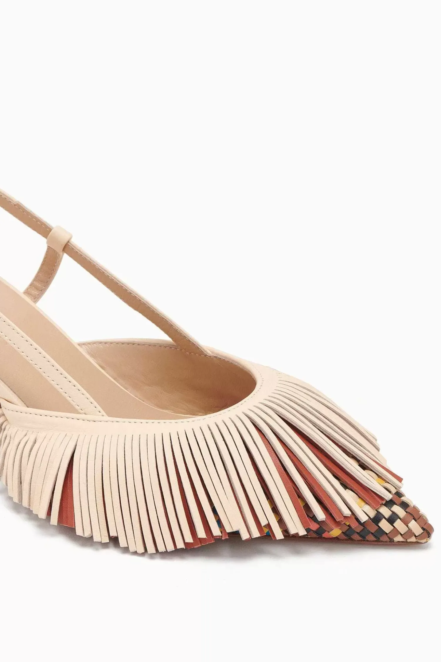 Ulla Johnson Shira Woven Fringe Slingback